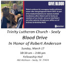 THANK YOU!! — Blood Drive for Robert Anderson